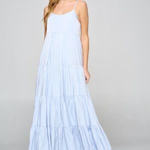 Fore breezy blue maxi dress